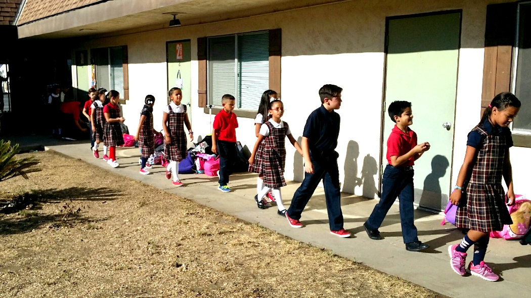 TCS - Children going to Chapel